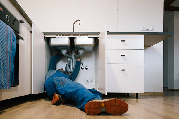 Professional Drain Cleaning technician working in Pine Brook, NJ